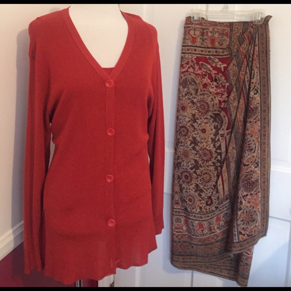 Emmanuel skirt and sweater set outfit