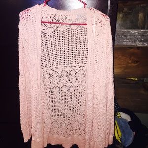 Pink cardigan