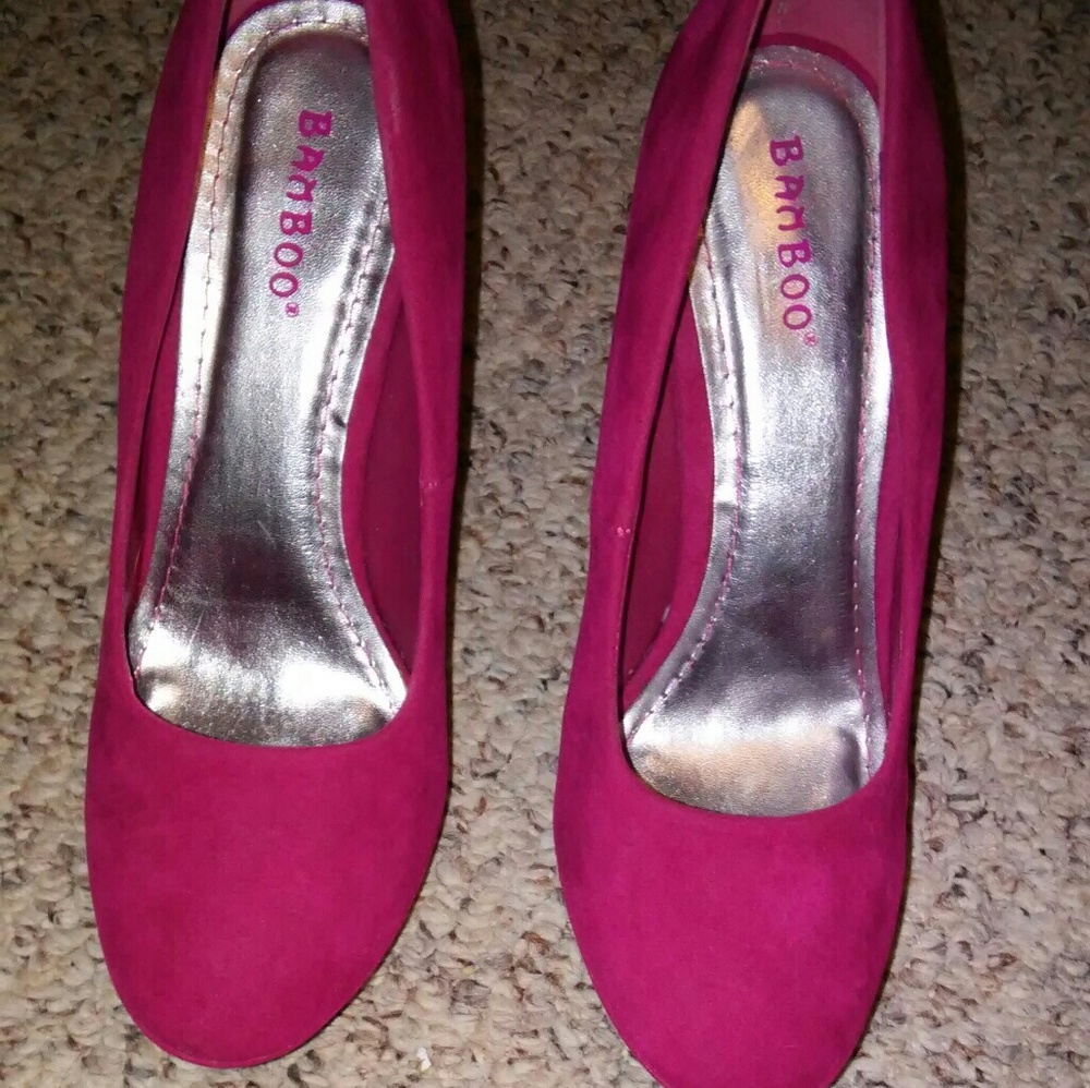 Pink Bamboo pumps