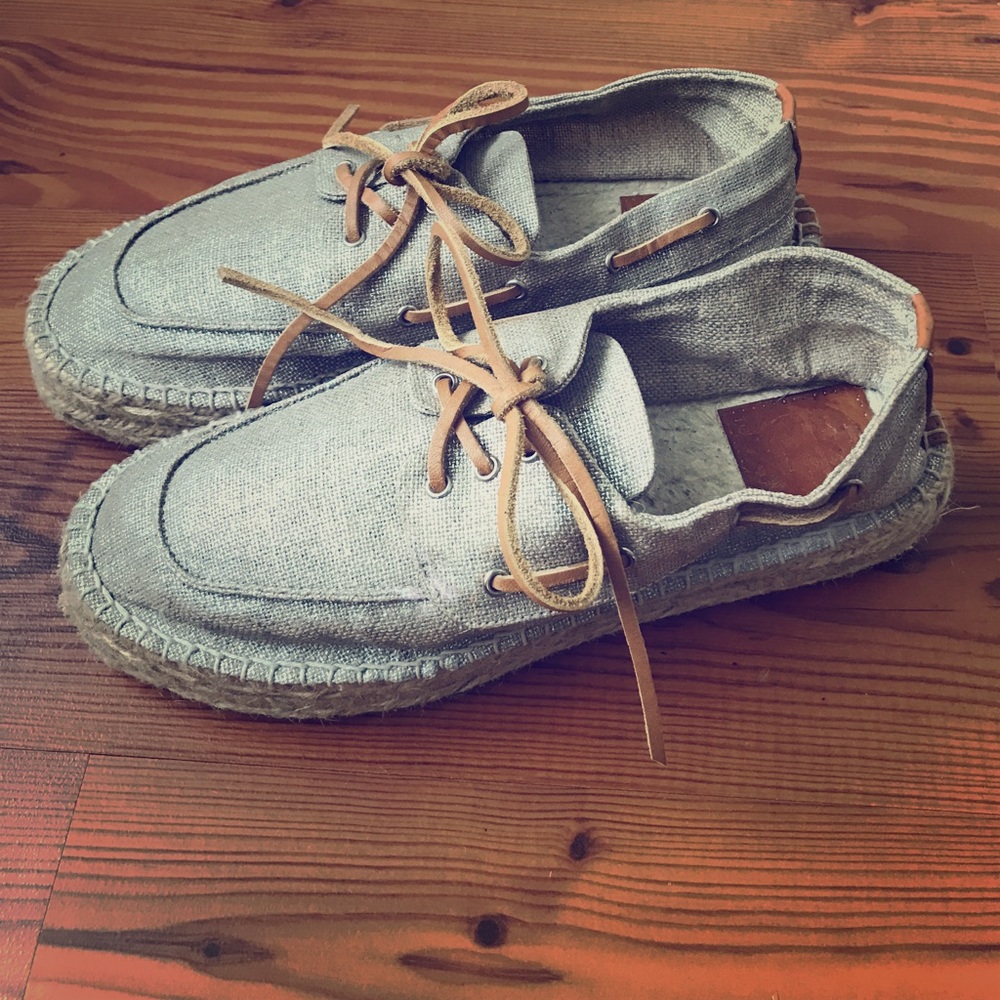 Tory Burch golden shimmer espadrilles size 8