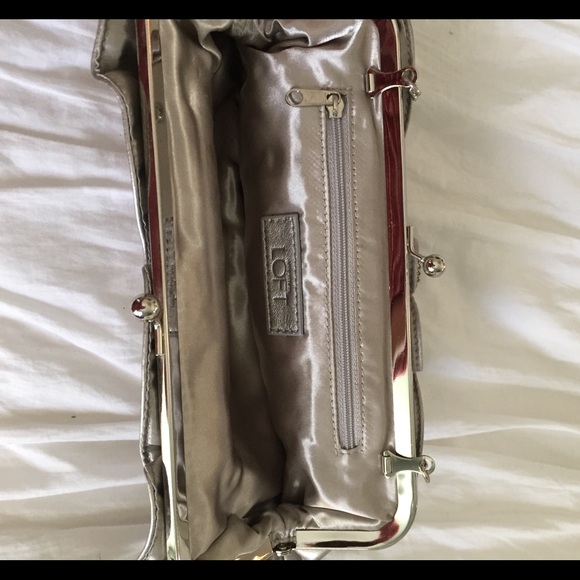 Loft silver purse with silver chain. Like new! - Picture 2 of 5
