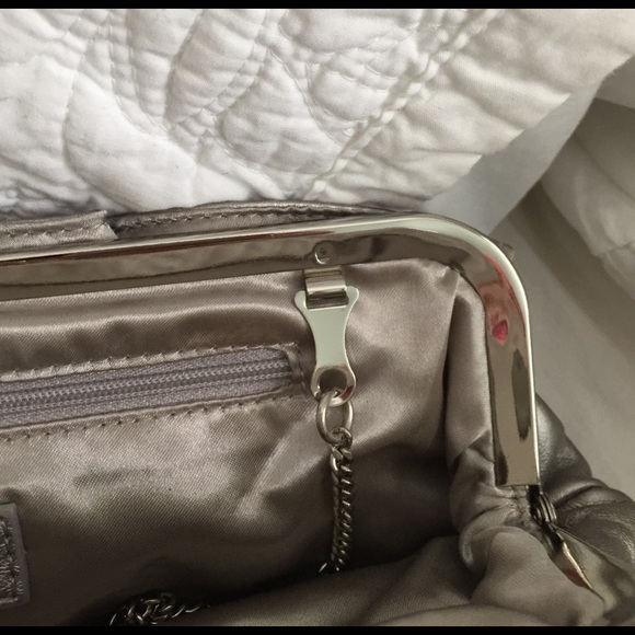 Loft silver purse with silver chain. Like new! - Picture 4 of 5