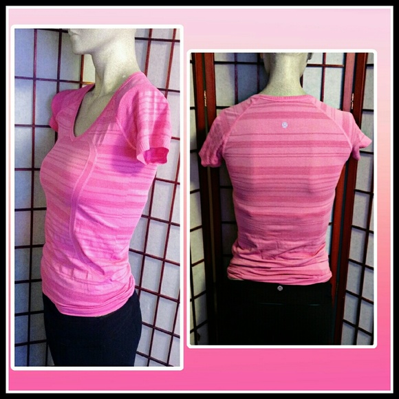 Disc. Shipping! Lululemon Run Tech Tee; sz 6 - Picture 2 of 4