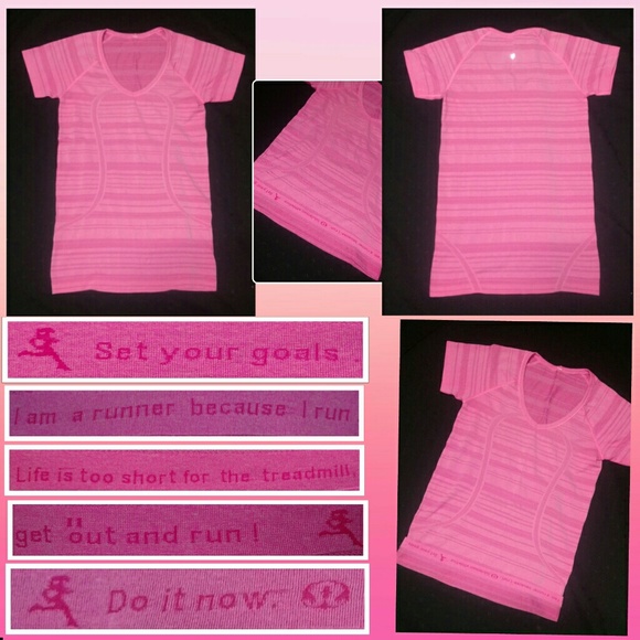 Disc. Shipping! Lululemon Run Tech Tee; sz 6 - Picture 3 of 4
