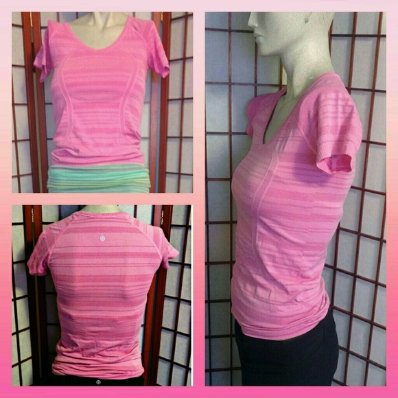 Disc. Shipping! Lululemon Run Tech Tee; sz 6 - Picture 4 of 4
