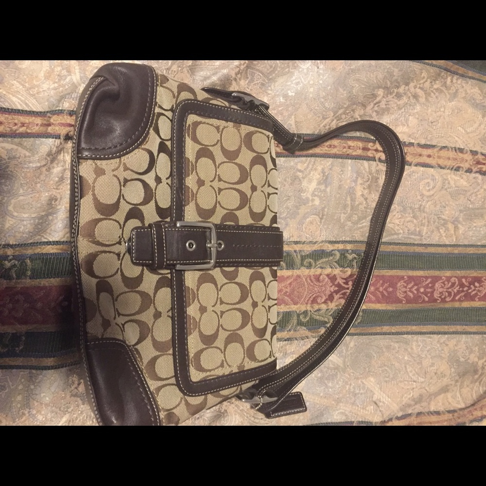 Brown coach purse