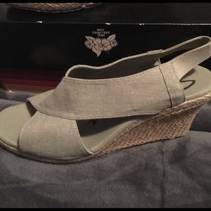 NEW sketchers wedge 38301/NAT