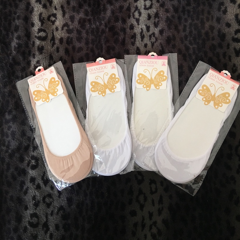 Ped socks. Invisible socks for flats. 4 pairs.