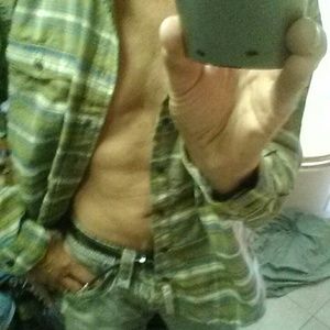 Life is Good button up Long Sleeve XL