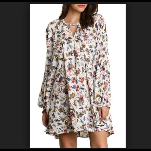 Umgee Dresses & Skirts - Umgee Floral Trapeze Dress