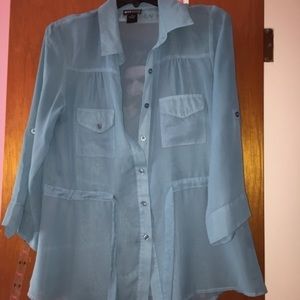 Sheer Blue top
