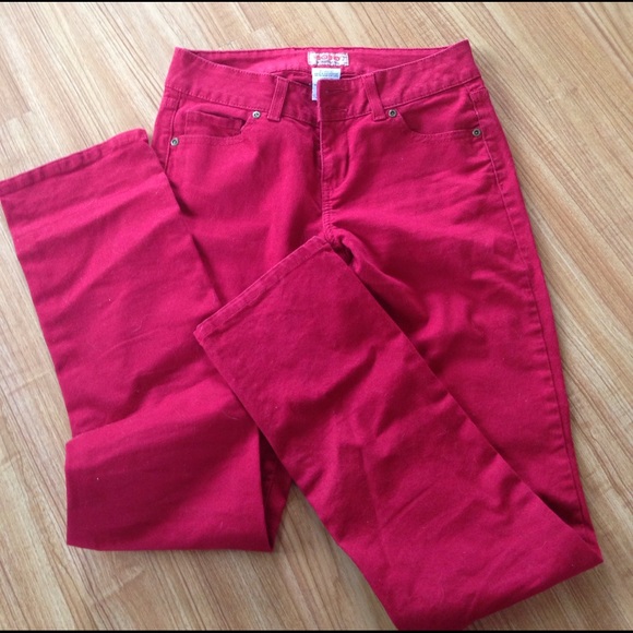 No Boundaries Denim - Red jeans