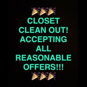 🎉🎉🎉🎉CLOSET CLEAN OUT!! 🎉🎉🎉🎉