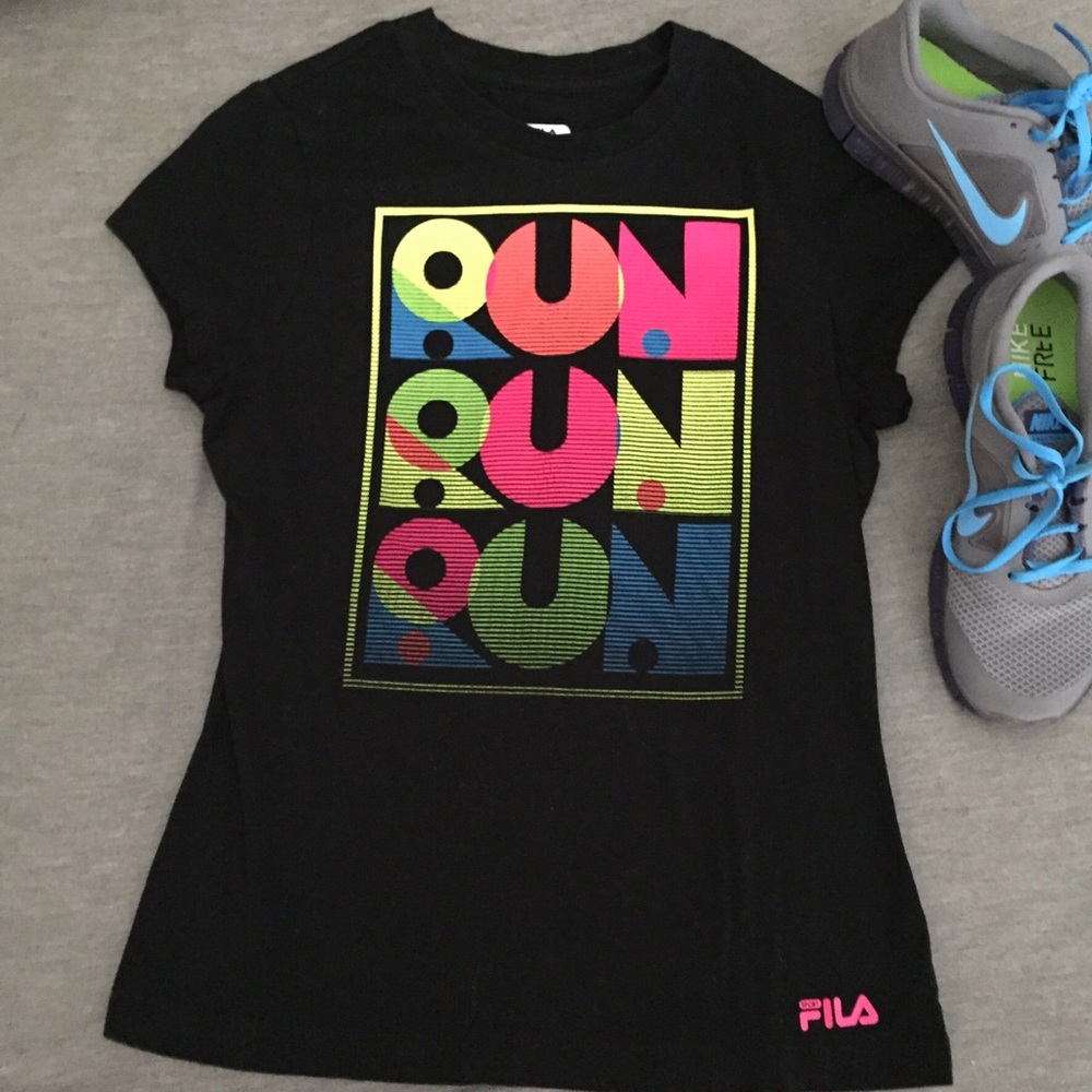 Last Chance Sale Fila Run 80s Style T-shirt