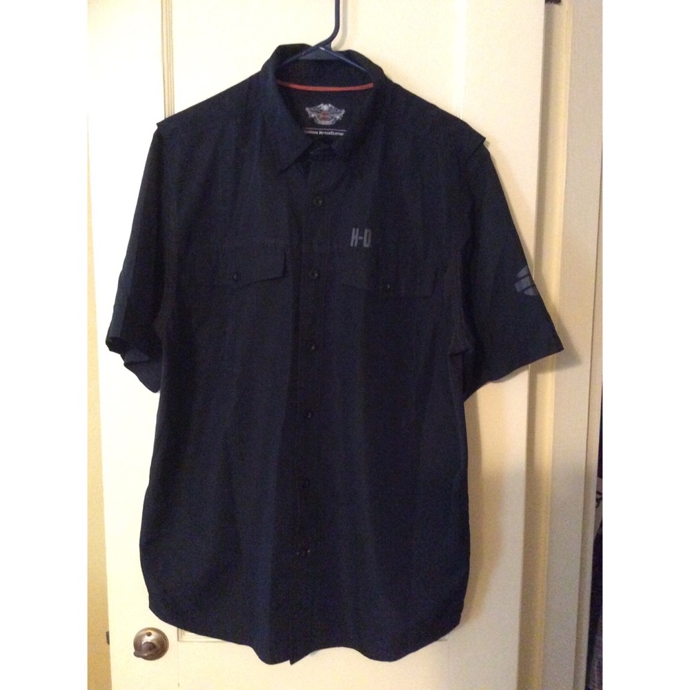Harley-Davidson Black Button Front Shirt
