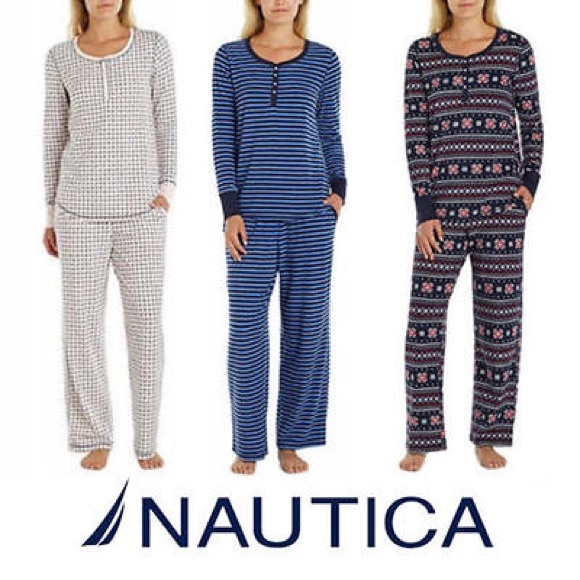 Nautica Women's 2 Pc Microfleece Pajama Set Sale! - Picture 3 of 5