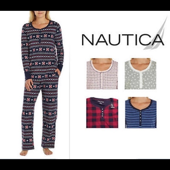Nautica Women's 2 Pc Microfleece Pajama Set Sale! - Picture 4 of 5