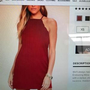 Lulu's Endlessly Endearing Wine Red Bodycon Dress