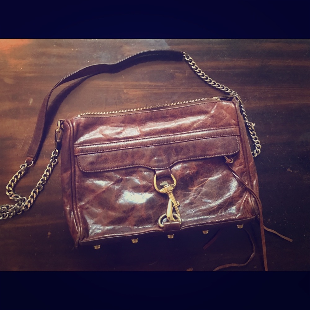 Rebecca Minkoff Morning After Clutch MAC brown