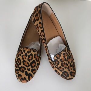 J crew leopard print Cora loafers