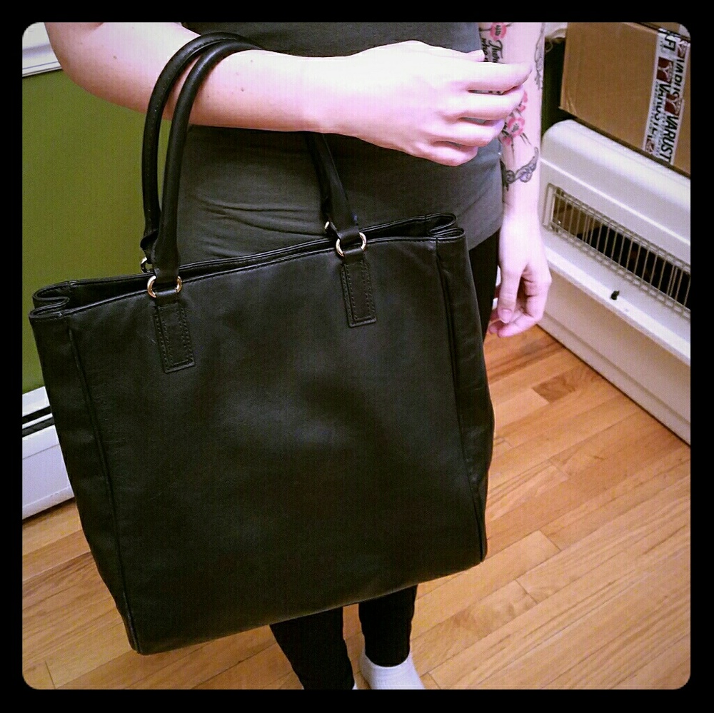 Leather Barney's Tote