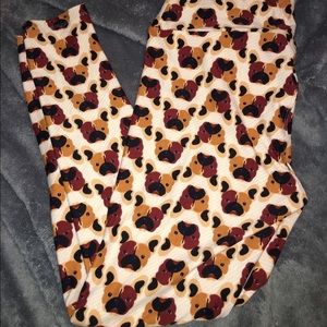 Lularoe French bull dog leggings TC