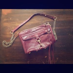 Rebecca Minkoff Mini MAC wine leather