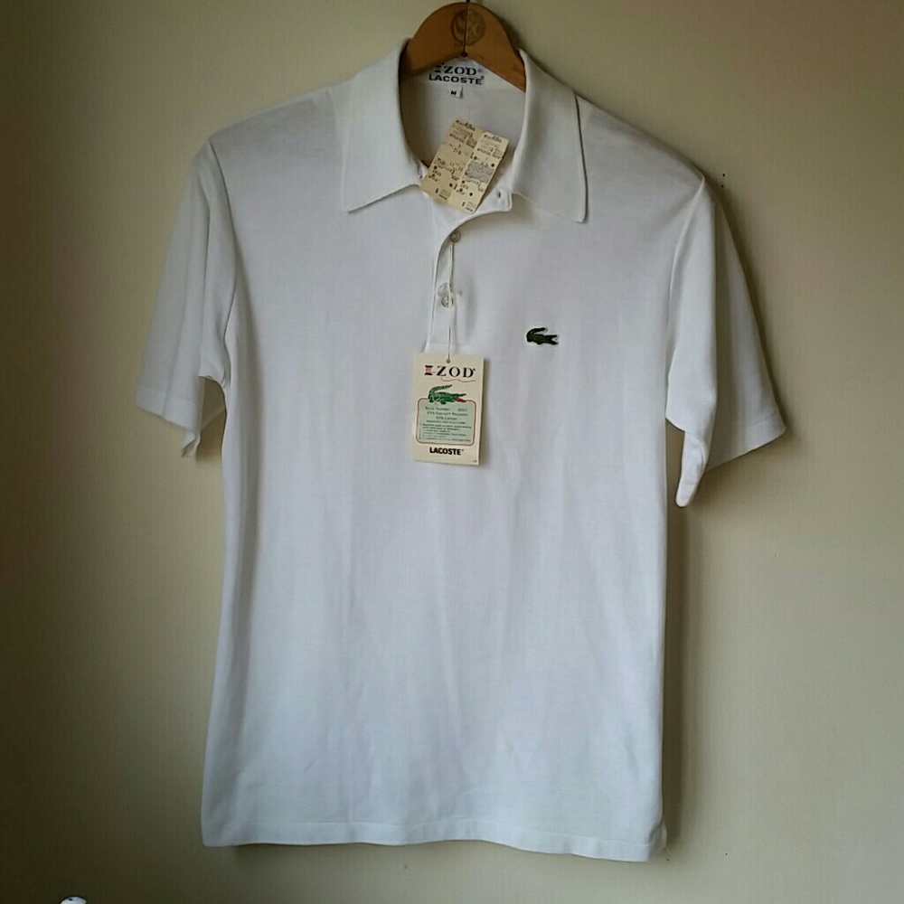 🚫SOLD🚫Vintage Izod Lacoste White Pique Polo NWT!