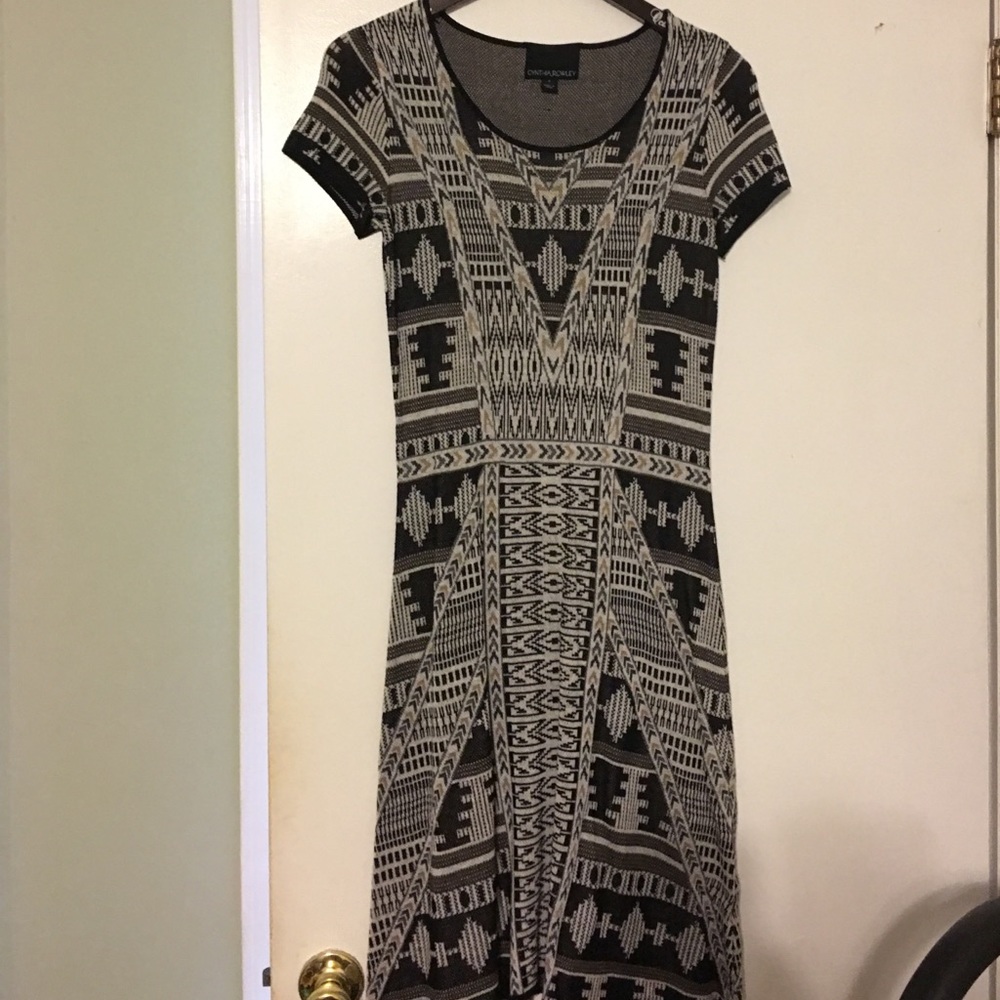 Short sleeve sweater dress