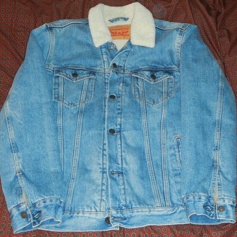 Levi's Denim Trucker Jacket with Sherpa Lining