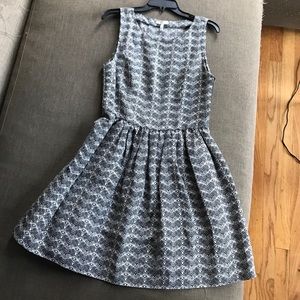 Patterned joie fit and flair dress