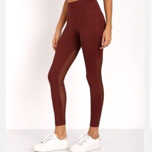 NWT Varley Kingman Tight in Copper Red