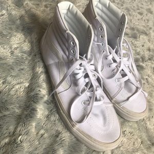 Vans sk8 hi skate shoe.