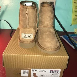 Toddler ugg's chestnut.