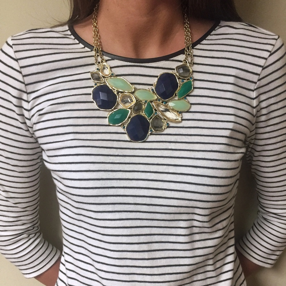 SOLD J. Crew inspired cluster statement necklace
