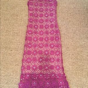 Nicole Miller crochet and beaded dress