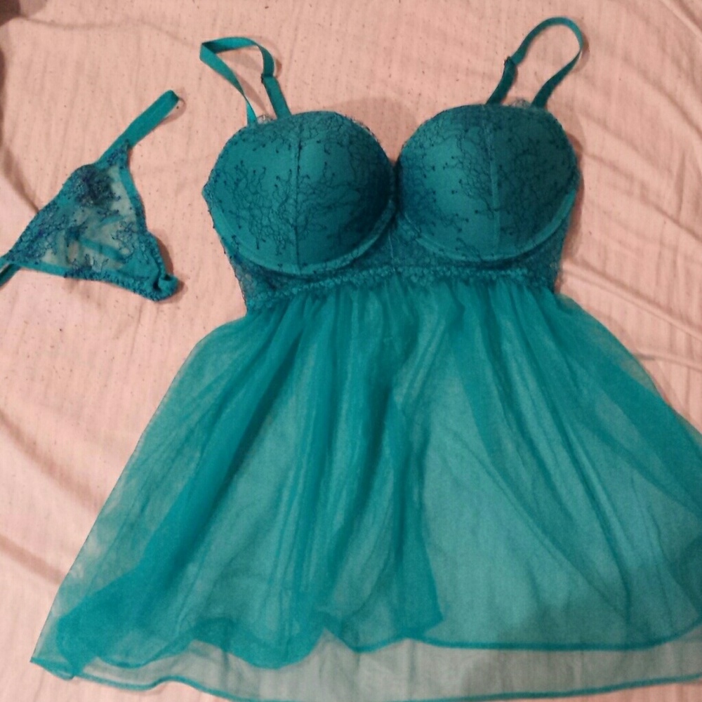 VS babydoll with matching thong