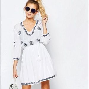 Embroidered Swing Dress - Graduation Spring Summer