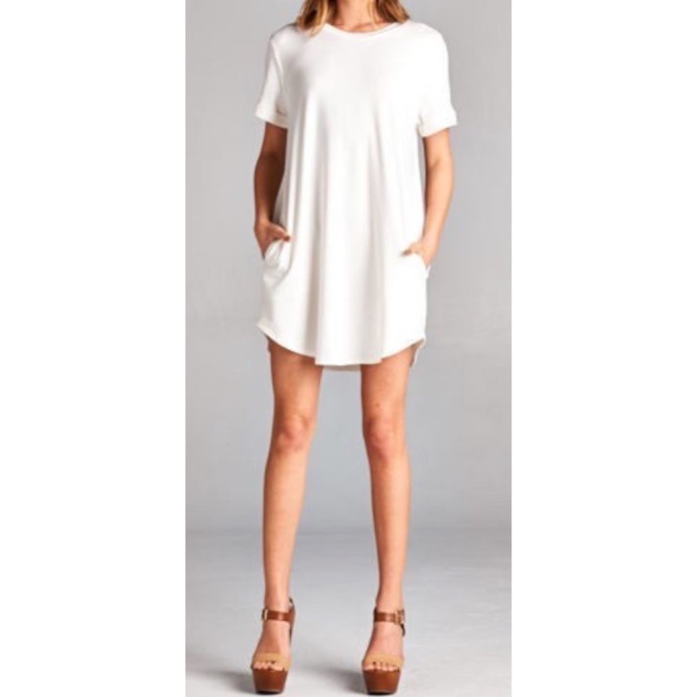 Ivory Softest T-Shirt Dress