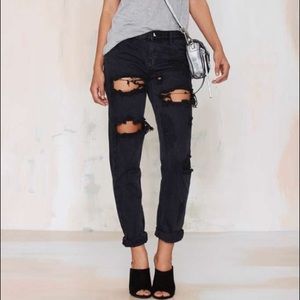 One Teaspoon Awesome Baggies in Fox Black