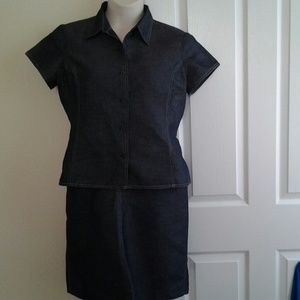 2 Piece Jean skirt set