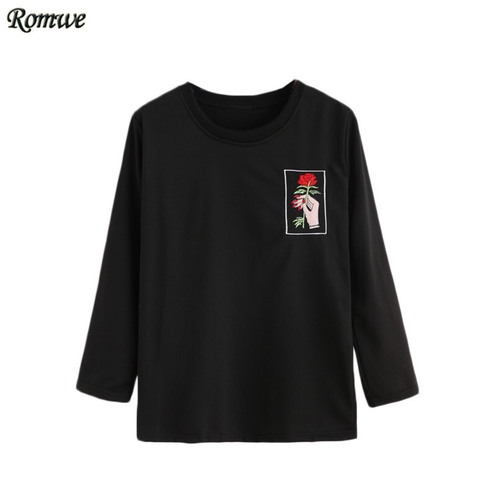 Rose Hand Long Sleeve Tshirt 🌹