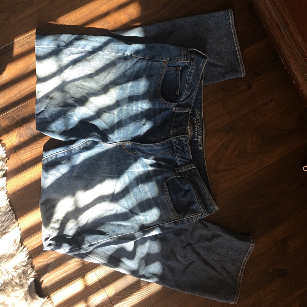 AE size 16 super stretch straight jeans