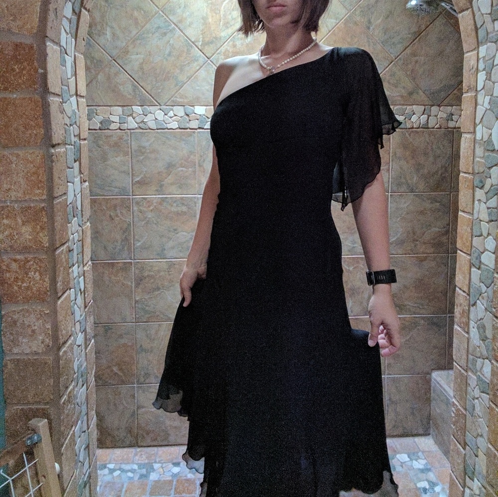 Express flowy   black dress  Closet closing Monday