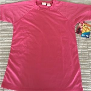 FINAL DROP NWT  Girls Pink Rash-guard Cover up Top