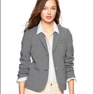 Gap Classic Blazer Navy White Stripe