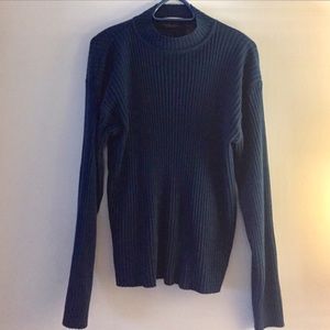 Men's Navy Blue Turtle Neck Sweater
