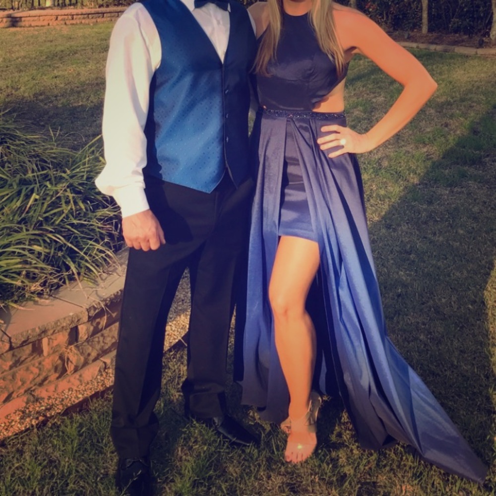 Lafemme couture halter cutout dress