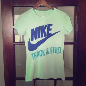 Nike Women's Teal short sleeved tshirt