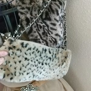 Small Leopard Fur Bag